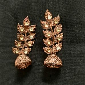 Elegant Leaf Design Earrings