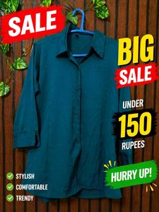 Teal Button-Up Shirt