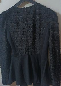 Black Egoist KOREAN style Top With Slit