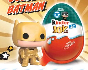 golden batman kinder Joy funko pop.
