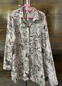 H&amp;M Abstract Print Long Sleeve Top
