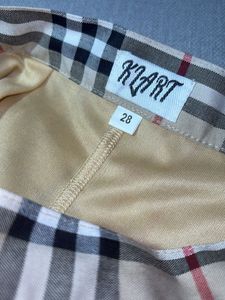 Burberry Inspired Checks Pleated Skirt