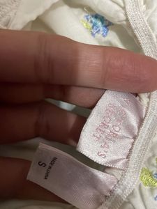 Victoria’s Secret White Embroidered Bell Sleeve To