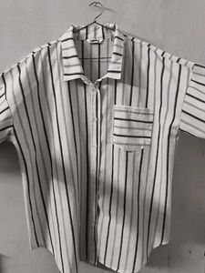 Striped Button-Up Shirt