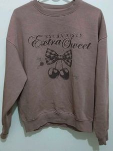 Cute Cherry Graphic Sweatshirt