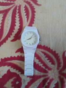 White Casual Watch