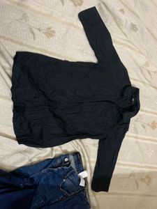 Classic Black Button-Up Shirt