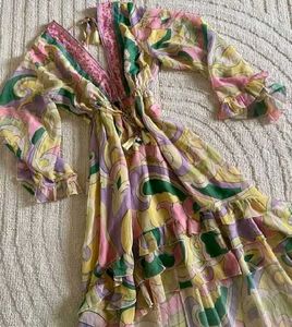 Boho Ruffle Maxi Dress