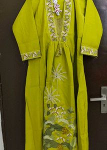 Embroidered Kurta with Tassel Detail