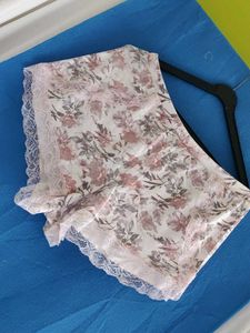 Floral Lace Trim Briefs