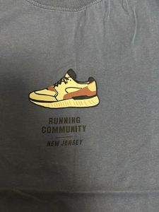 Blue T-Shirt with Sneaker Graphic