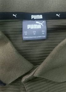 Puma Men's Khaki Polo T-Shirt