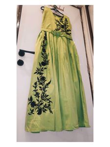 Unused Light green ethnic shinning gown | Size: M