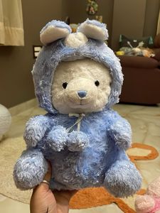Adorable Blue Teddy Bear Plush Toy