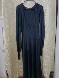 Dark Cosplay Gothic Ribbed Dress