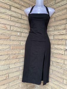 Chic Black Halter Neck Dress