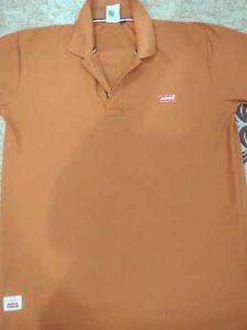 A relaxed Orange Levis T shirt