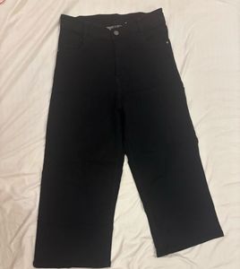 COMBO of olive green cargo &amp; Black straight jeans