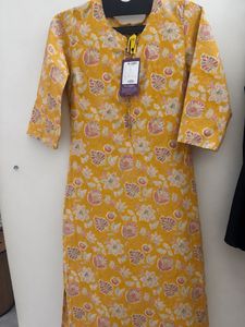 Libas Yellow Floral Kurta Set with Pants
