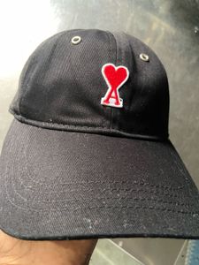 AMI Paris Black Cap