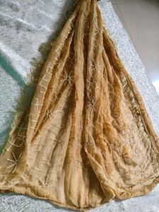 Embroidered Net Dupatta