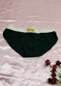 Men's Black Cotton Briefs