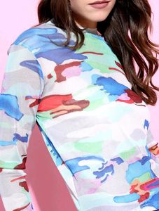 MESH PRINTED TOP