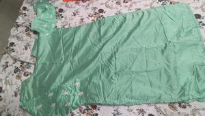 Green Embroidered Kurta