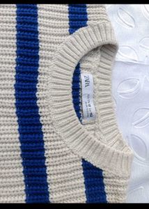 ZARA Striped Knit Pullover