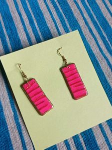 Pink Statement Earrings