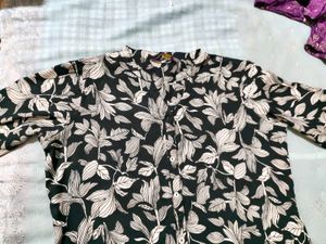 stylish black short top