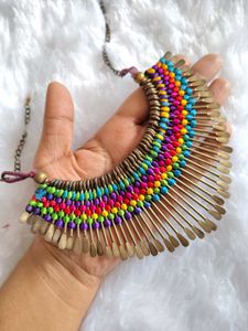Boho Multicolor Statement Necklace