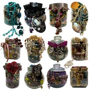Assorted Vintage Jewelry Jars
