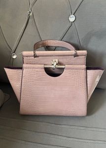 CHARLES & KEITH Stylish Croc-Embossed Handbag