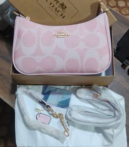 Coach Pink Signature Shoulder Bag