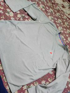 Men's Grey Long Sleeve T-Shirt
