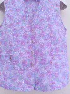 Floral Print Sleeveless Vest