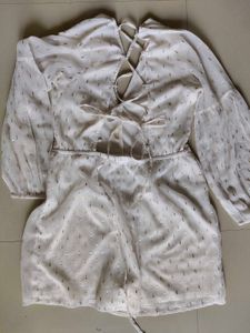 White Sparkly Jumpsuit