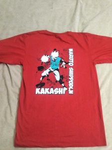 A classic red Kakashi oversized tee.