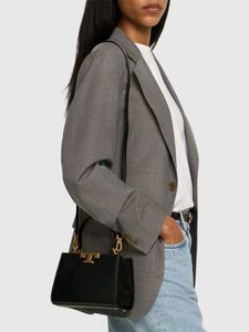 Tory Burch Cream Leather Top Handle Bag