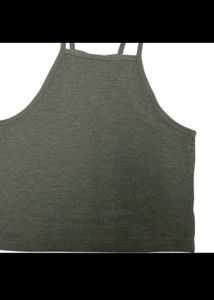 Olive Green H&amp;M Shorts With Tank Top