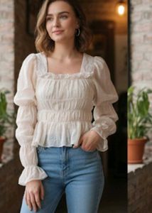 Elegant Puff Sleeve Top
