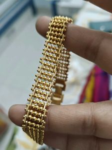 Elegant one gram Gold-Tone gent's Bracelet