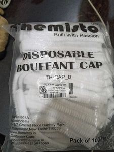 Themisto Disposable Bouffant Caps - 80 Pack