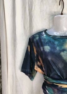Tie-Dye Wrap Crop Top