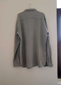 Men's Baggy Grey Washed Shirt