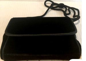 Jessica McClintock Black Velvet Crossbody