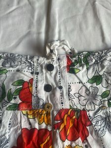 Boho Floral Print Mini Skirt