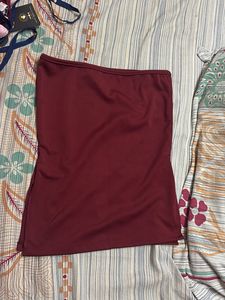 Maroon Tube Top