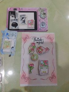 savana keychain with handmade photocard ꒰⑅ᵕ༚ᵕ꒱˖